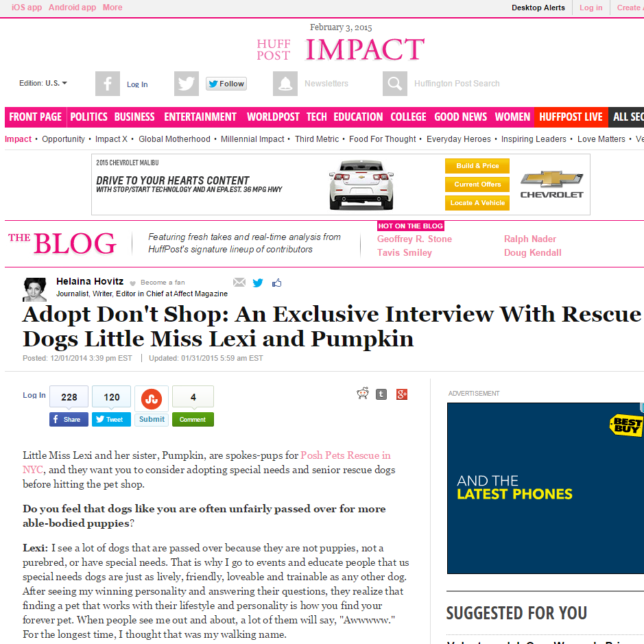 Huffington Post.com > Impact